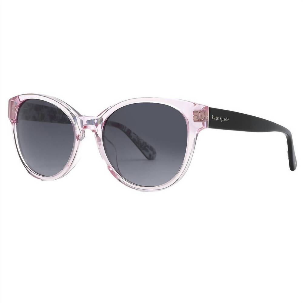NEW KATE SPADE women's nathalie non-polarized sunglasses in pink/grey
